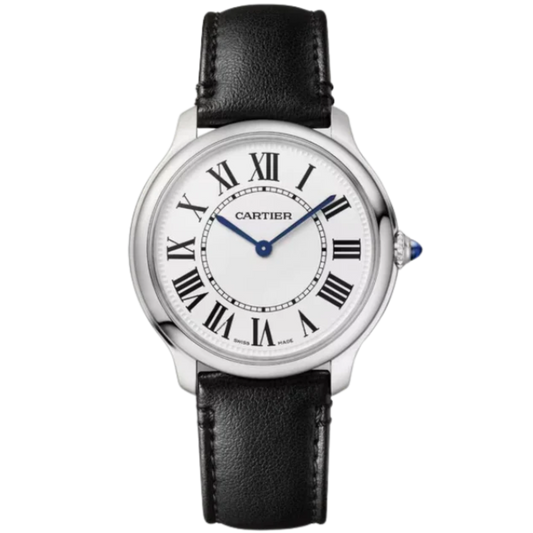 RONDE MUST DE CARTIER 36 MM STAINLESS STEEL WITH SANDBLASTED SILVER DIAL