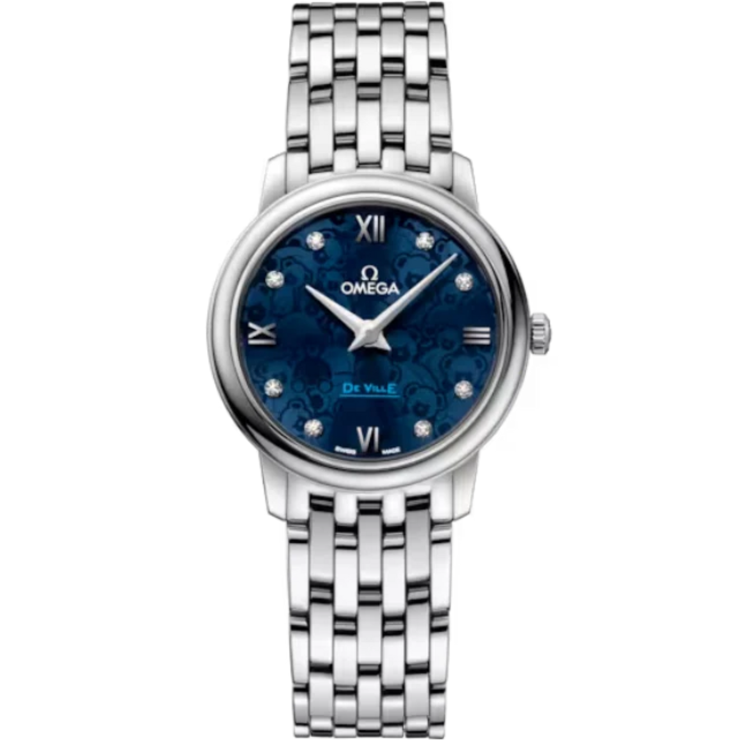 DE VILLE PRESTIGE ORBIS EDITION 27 MM STAINLESS STEEL WITH BLUE DIAL