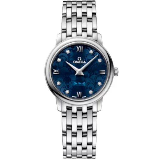 DE VILLE PRESTIGE ORBIS EDITION 27 MM STAINLESS STEEL WITH BLUE DIAL