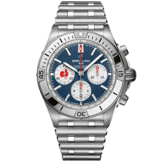 CHRONOMAT B01 SIX NATIONS FRANCE 42 MM STAINLESS STEEL WITH BLUE DIAL