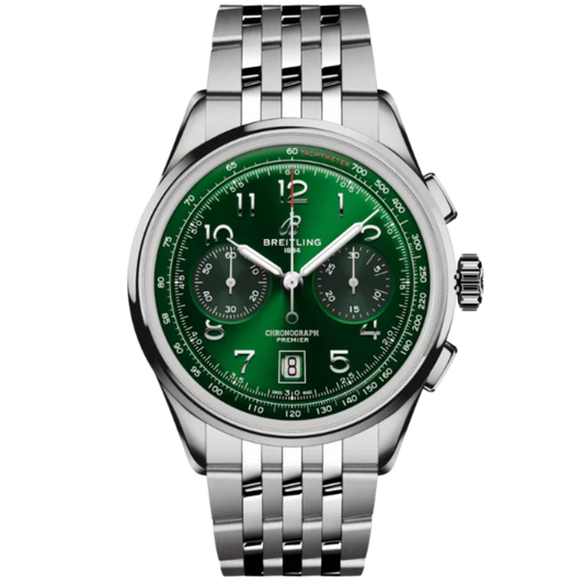 PREMIER B01 CHRONOGRAPH 42 MM STAINLESS STEEL WITH GREEN DIAL
