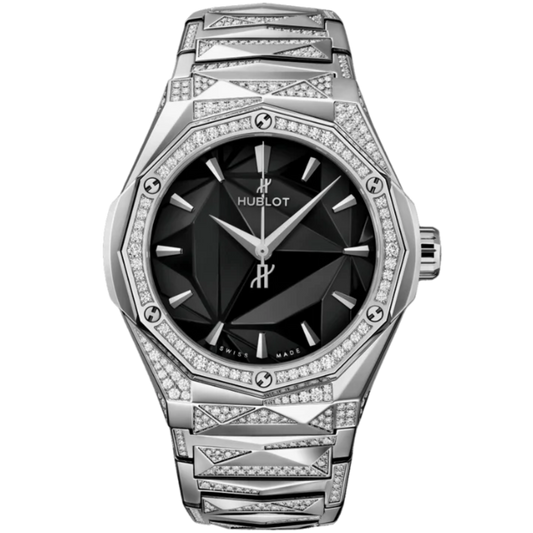 CLASSIC FUSION 40 MM ORLINSKI BRACELET TITANIUM ALTERNATIVE PAVÉ