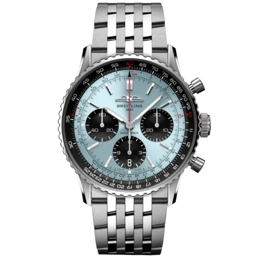 NAVITIMER B01 CHRONOGRAPH 41 MM STAINLESS STEEL WITH ICE BLUE DIAL