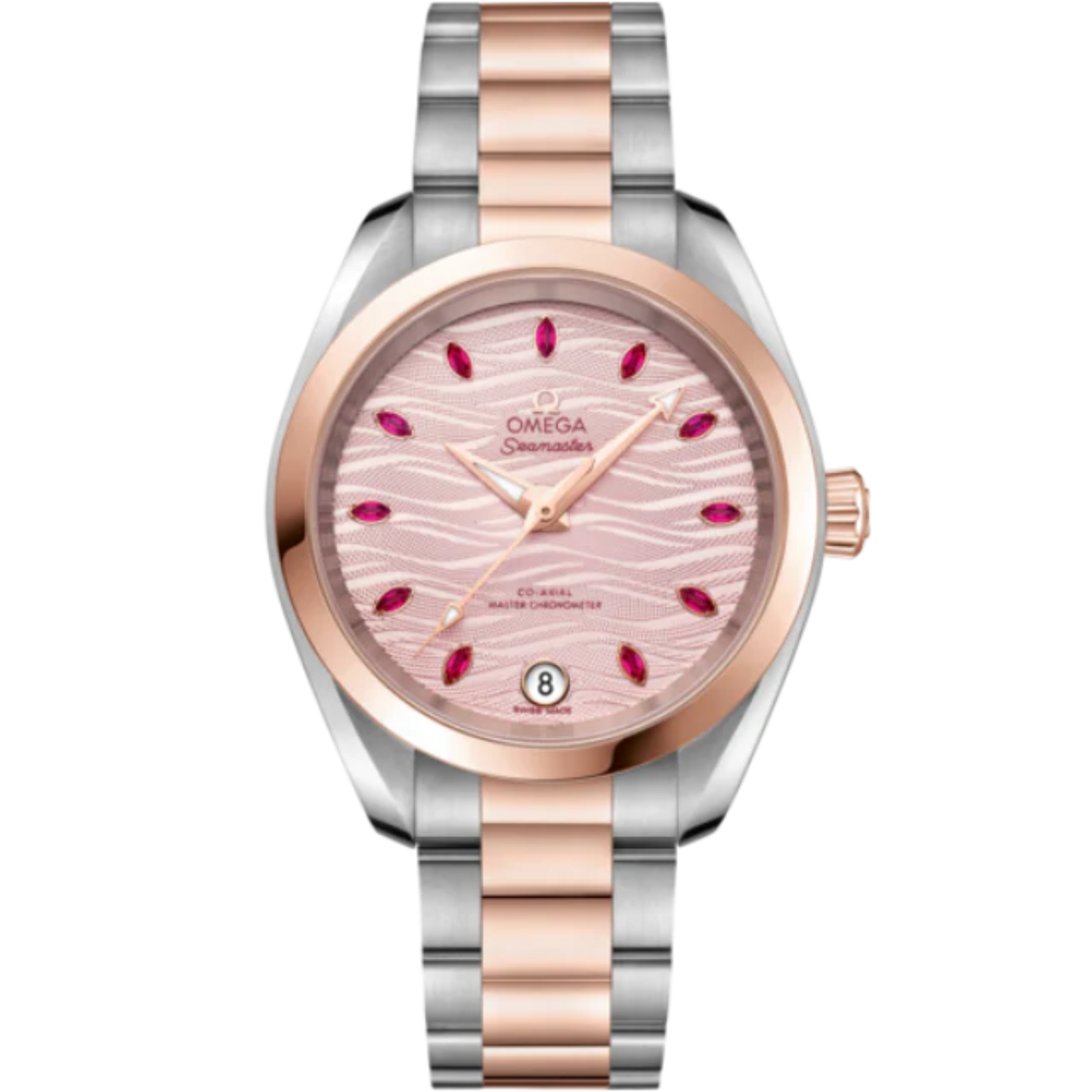 SEAMASTER AQUA TERRA 150M 34 MM STAINLESS STEEL - SEDNA™ GOLD WITH PINK DIAL