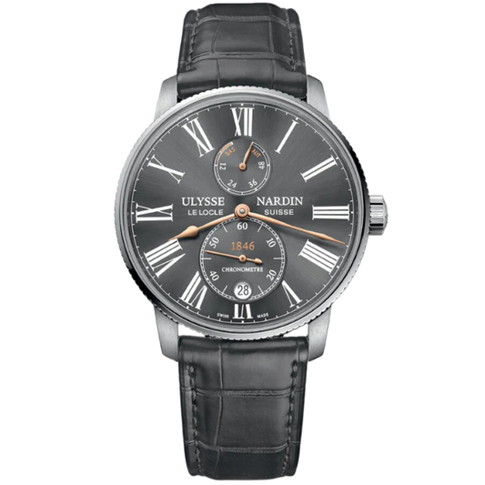 MARINE TORPILLEUR 42 MM STAINLESS STEEL WITH GREY DIAL