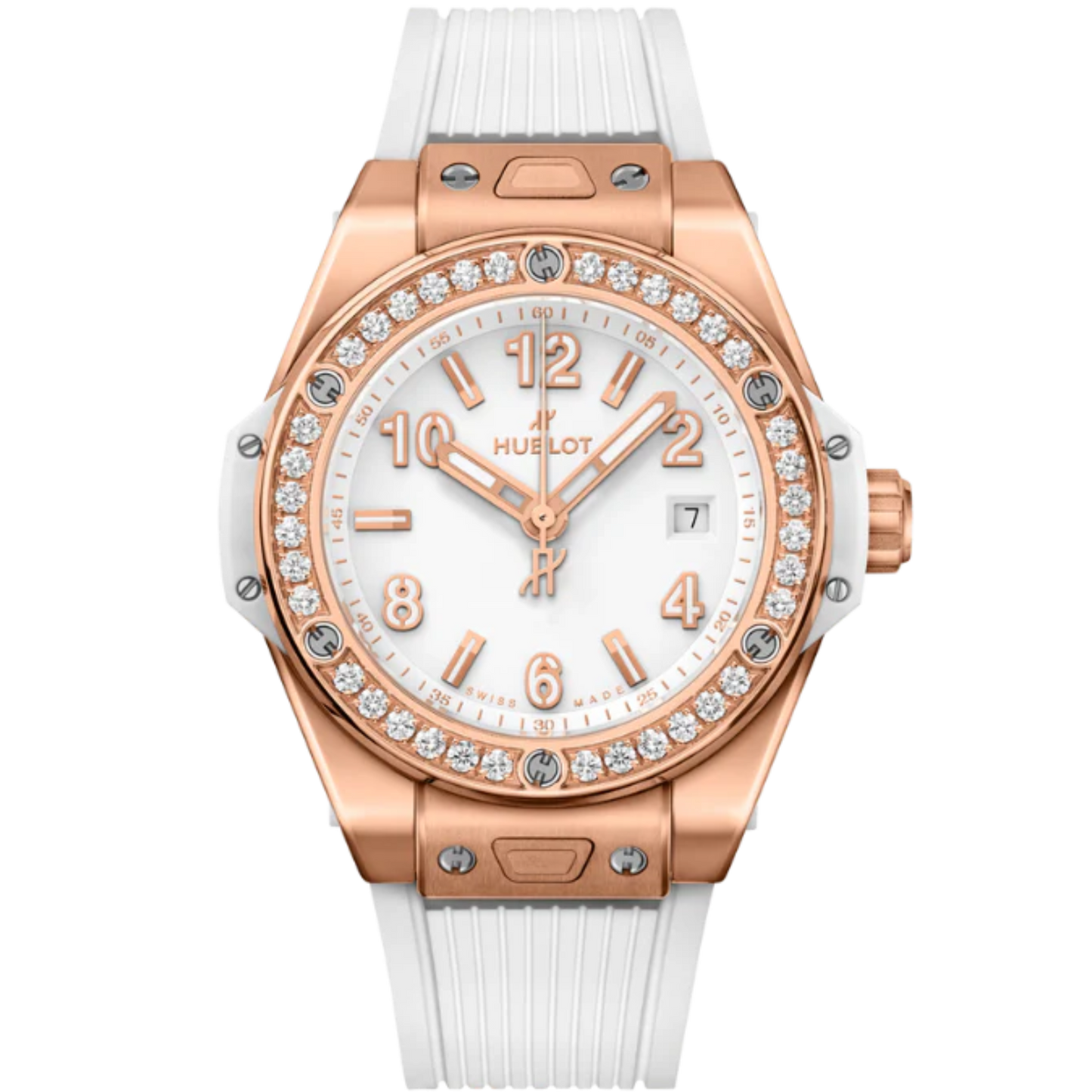 Big Bang 39mm ONE CLICK KING GOLD WHITE DIAMONDS