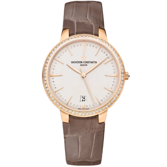 PATRIMONY SELF-WINDING 36 MM PINK GOLD WITH BEIGE BRASS DIAL
