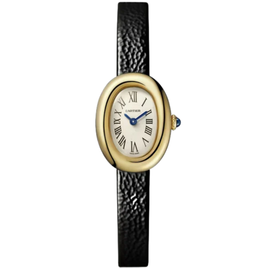 BAIGNOIRE DE CARTIER 31 MM 18K YELLOW GOLD WITH SILVER DIAL