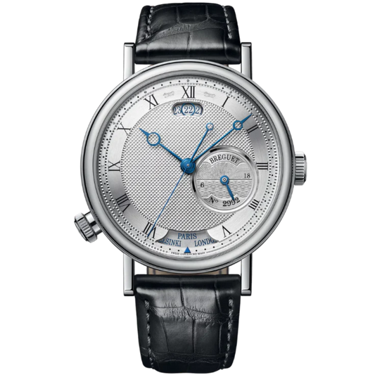 HORA MUNDI 5727 43 MM WHITE GOLD WITH SILVER DIAL