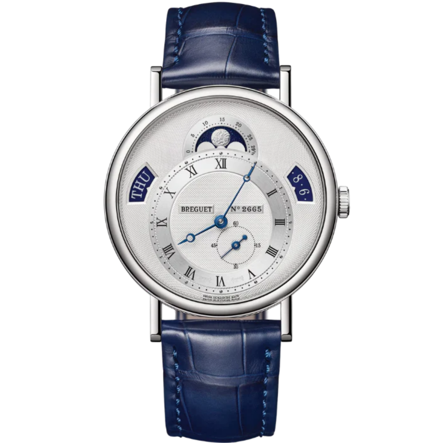 CLASSIQUE CALENDRIER 7337 39 MM 18K WHITE GOLD WITH WHITE DIAL