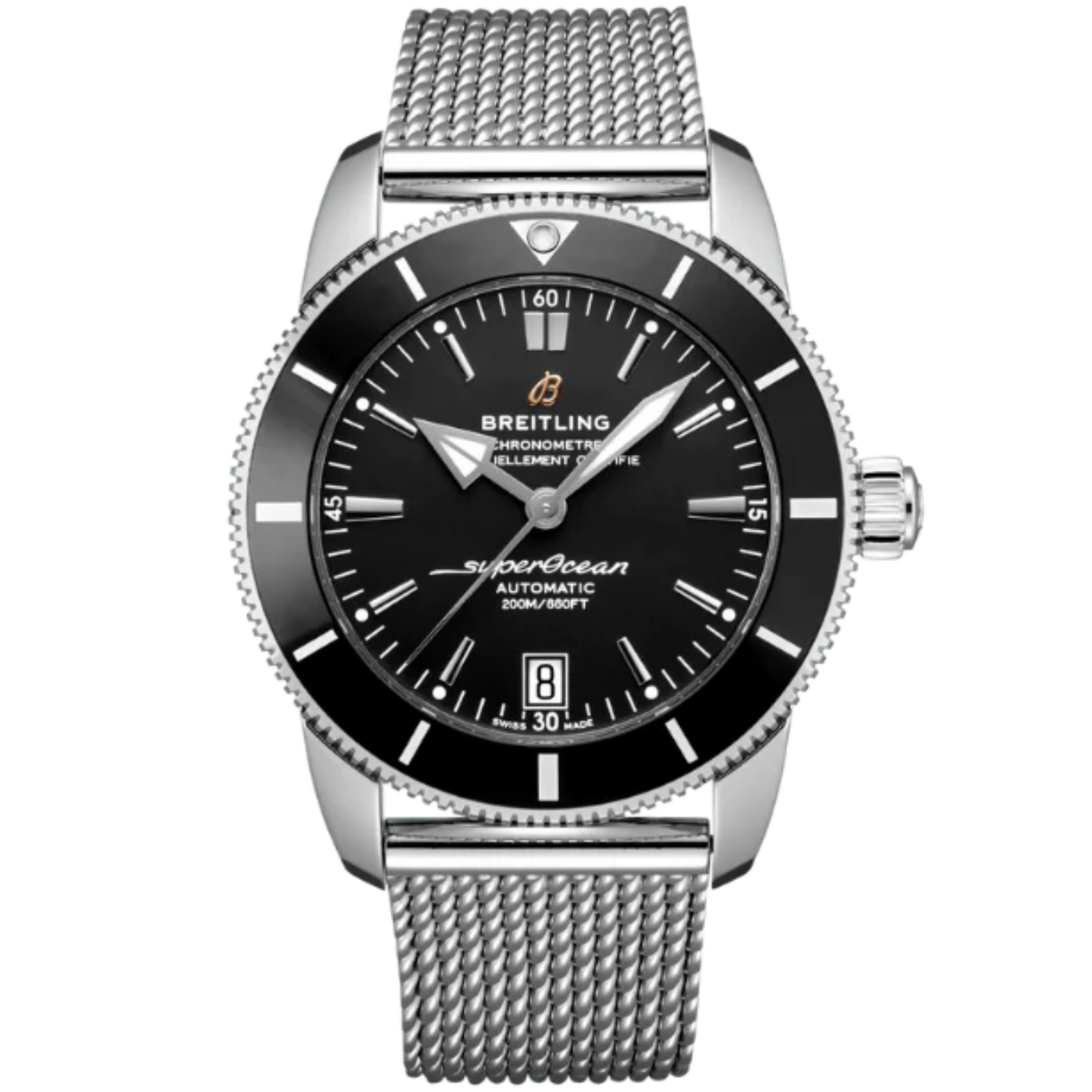 SUPEROCEAN HERITAGE B20 AUTOMATIC 42 MM STAINLESS STEEL WITH BLACK DIAL
