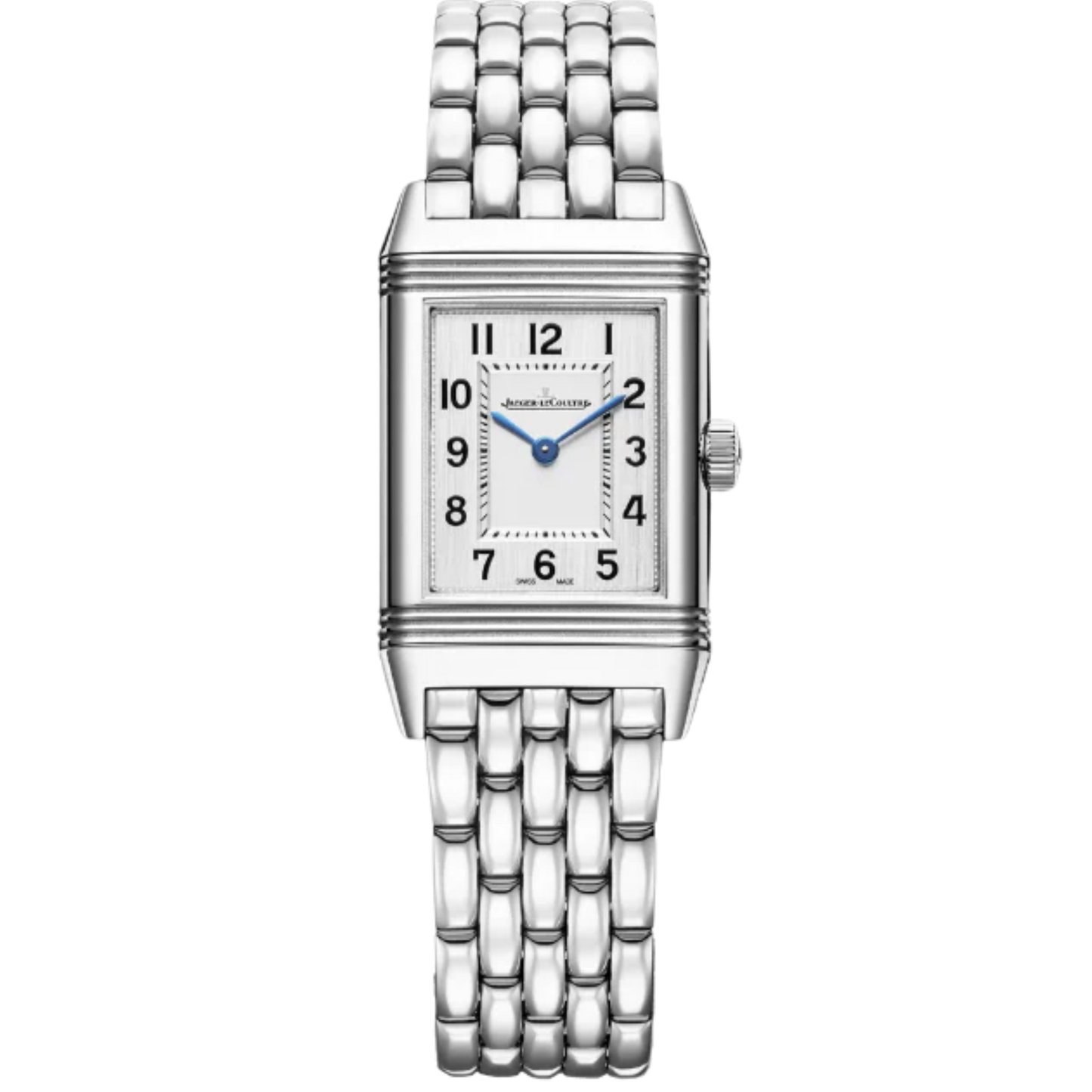 REVERSO CLASSIC MONOFACE QUARTZ 36 MM STAINLESS STEEL WITH SILVER GREY DIAL