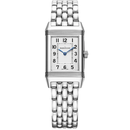 REVERSO CLASSIC MONOFACE QUARTZ 36 MM STAINLESS STEEL WITH SILVER GREY DIAL