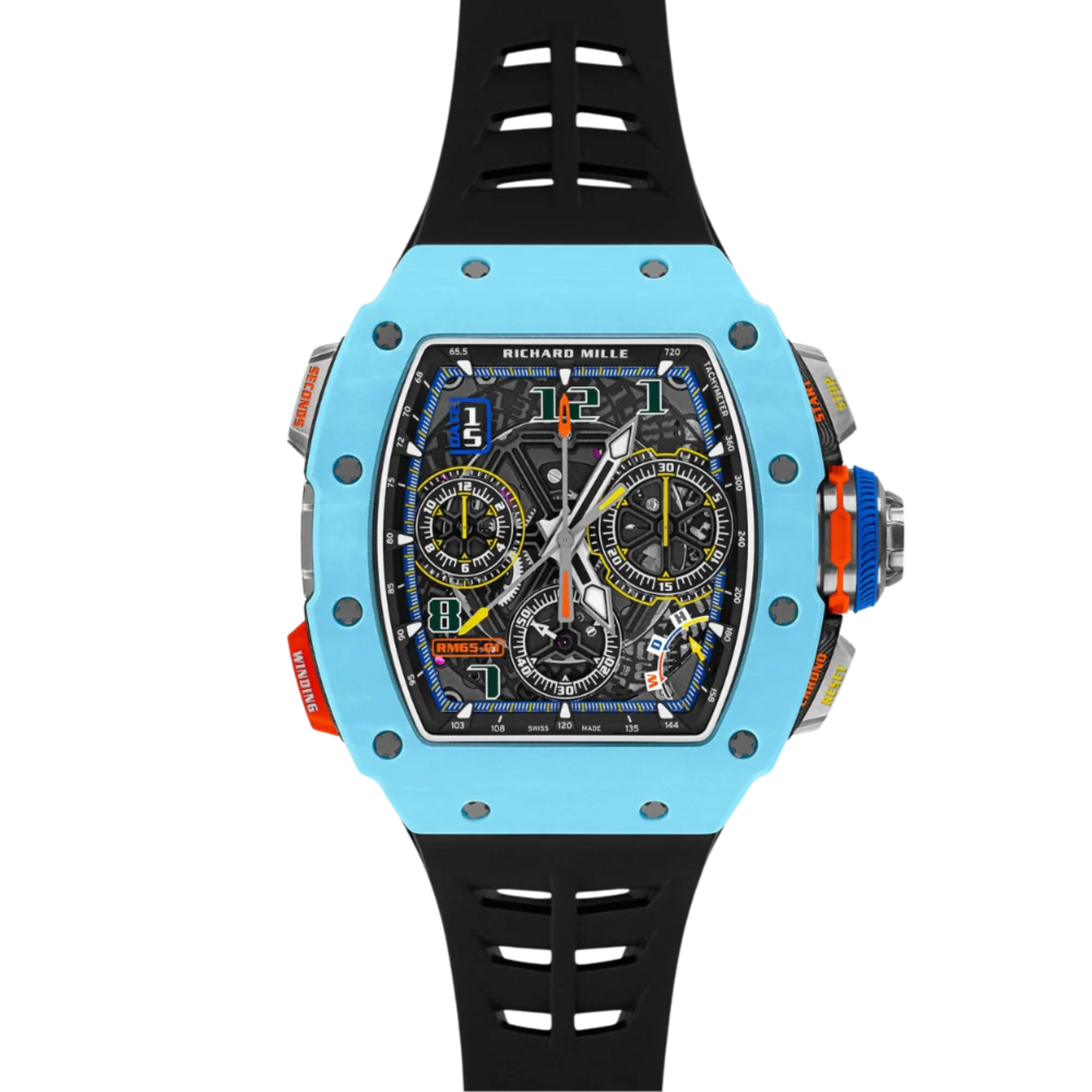 Richard Mille RM 65-01 Automatic Split-Seconds Chronograph Pastel blue Quartz TPT®