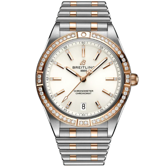CHRONOMAT AUTOMATIC 36 MM STAINLESS STEEL & 18K ROSE GOLD WITH WHITE DIAL