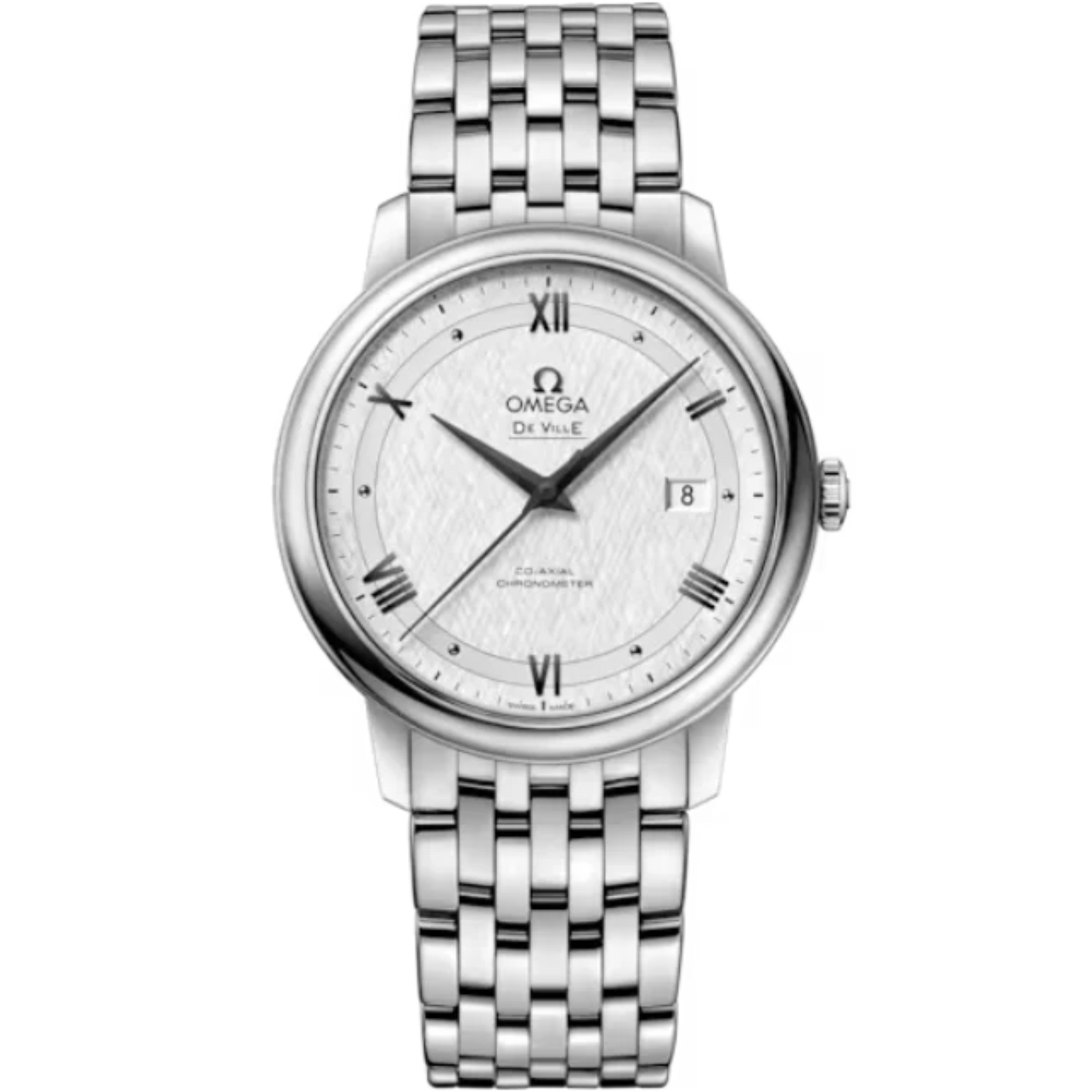 DE VILLE PRESTIGE 39 MM STAINLESS STEEL WITH SILVER DIAL
