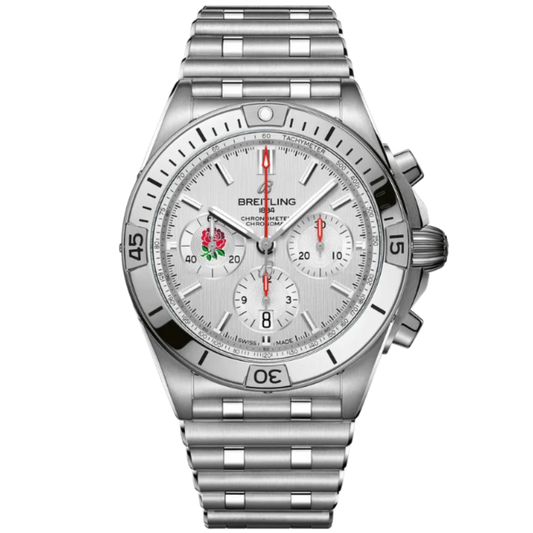 CHRONOMAT B01 SIX NATIONS ENGLAND 42 MM STAINLESS STEEL WITH WHITE DIAL