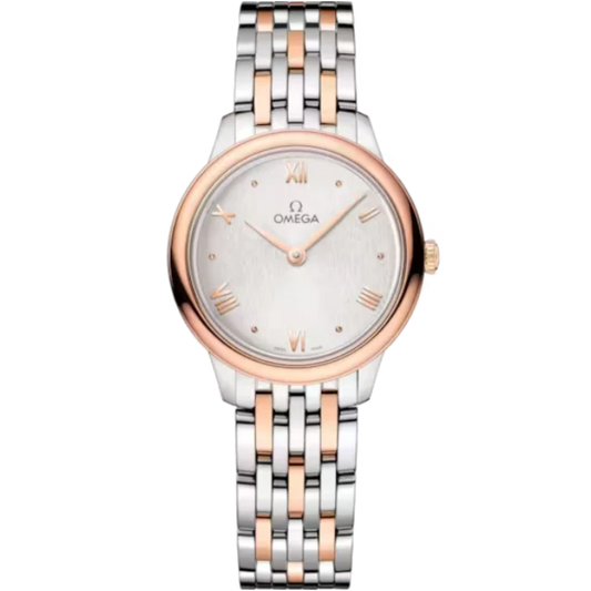 DE VILLE PRESTIGE 27 MM STAINLESS STEEL - SEDNA™ GOLD WITH SILVER DIAL