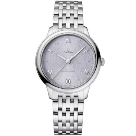 DE VILLE PRESTIGE 34 MM STAINLESS STEEL WITH BLUE DIAL