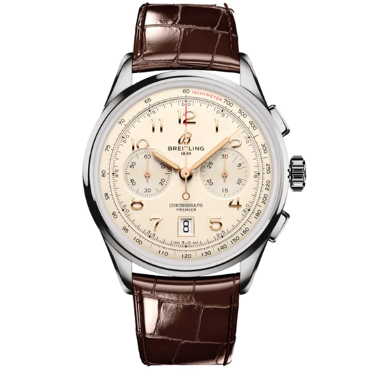PREMIER B01 CHRONOGRAPH 42 MM STAINLESS STEEL WITH CREAM DIAL
