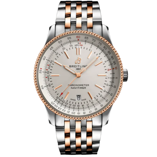 NAVITIMER AUTOMATIC 41 MM STAINLESS STEEL & 18K ROSE GOLD WITH CREAM DIAL