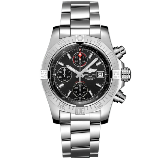 AVENGER II 43 MM STAINLESS STEEL WITH  BLACK DIAL