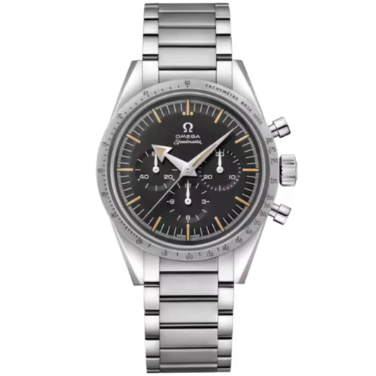 SPEEDMASTER '57 THE 1957 TRILOGY 38 MM STAINLESS STEEL WITH BLACK DIAL