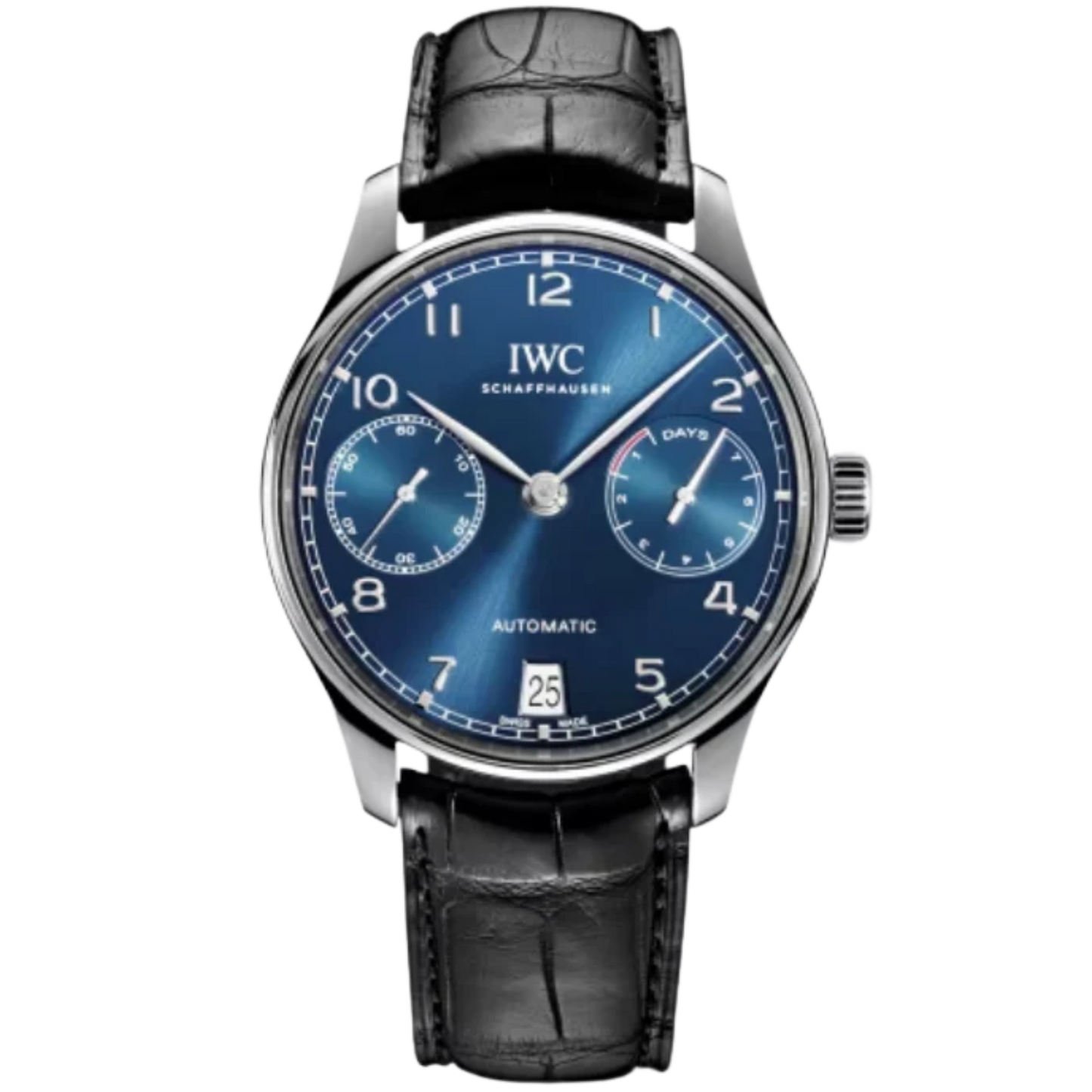 PORTUGIESER AUTOMATIC 42 MM STAINLESS STEEL WITH BLUE DIAL