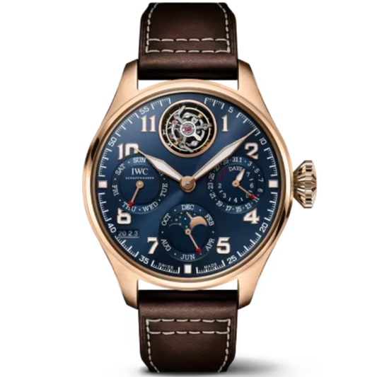 BIG PILOT’S WATCH PERPETUAL CALENDAR TOURBILLON EDITION “LE PETIT PRINCE” 46 MM ARMOR GOLD WITH BLUE DIAL