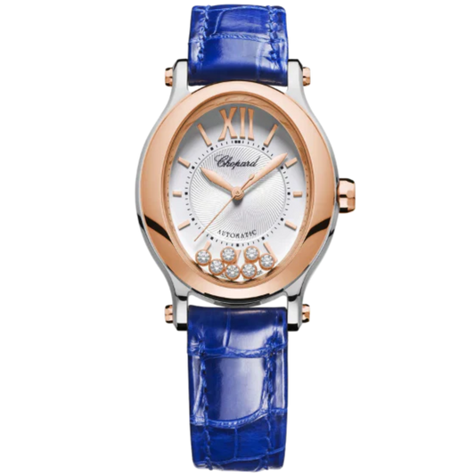 HAPPY SPORT 31 MM ETHICAL ROSE GOLD - LUCENT STEEL™ WITH SILVER DIAL
