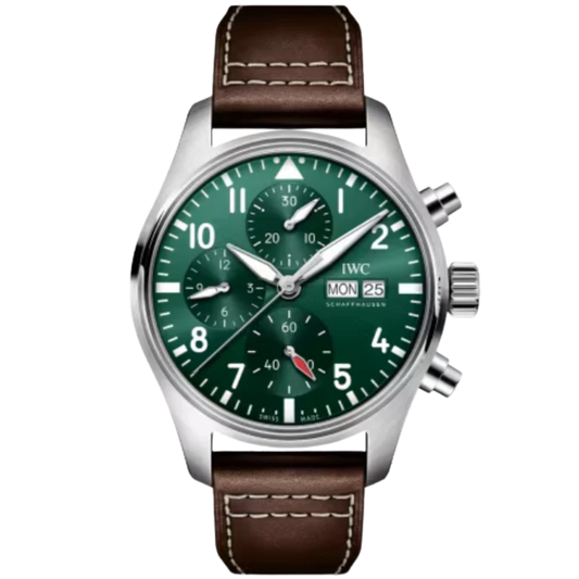 PILOT’S WATCH CHRONOGRAPH 41 MM STAINLESS STEEL WITH GREEN DIAL
