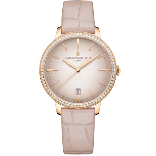 PATRIMONY SELF-WINDING 36 MM PINK GOLD WITH BEIGE BRASS DIAL