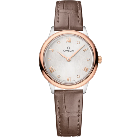 DE VILLE PRESTIGE 27 MM STAINLESS STEEL - SEDNA™ GOLD WITH SILVER DIAL