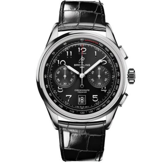 PREMIER B01 CHRONOGRAPH 42 MM STAINLESS STEEL WITH BLACK DIAL