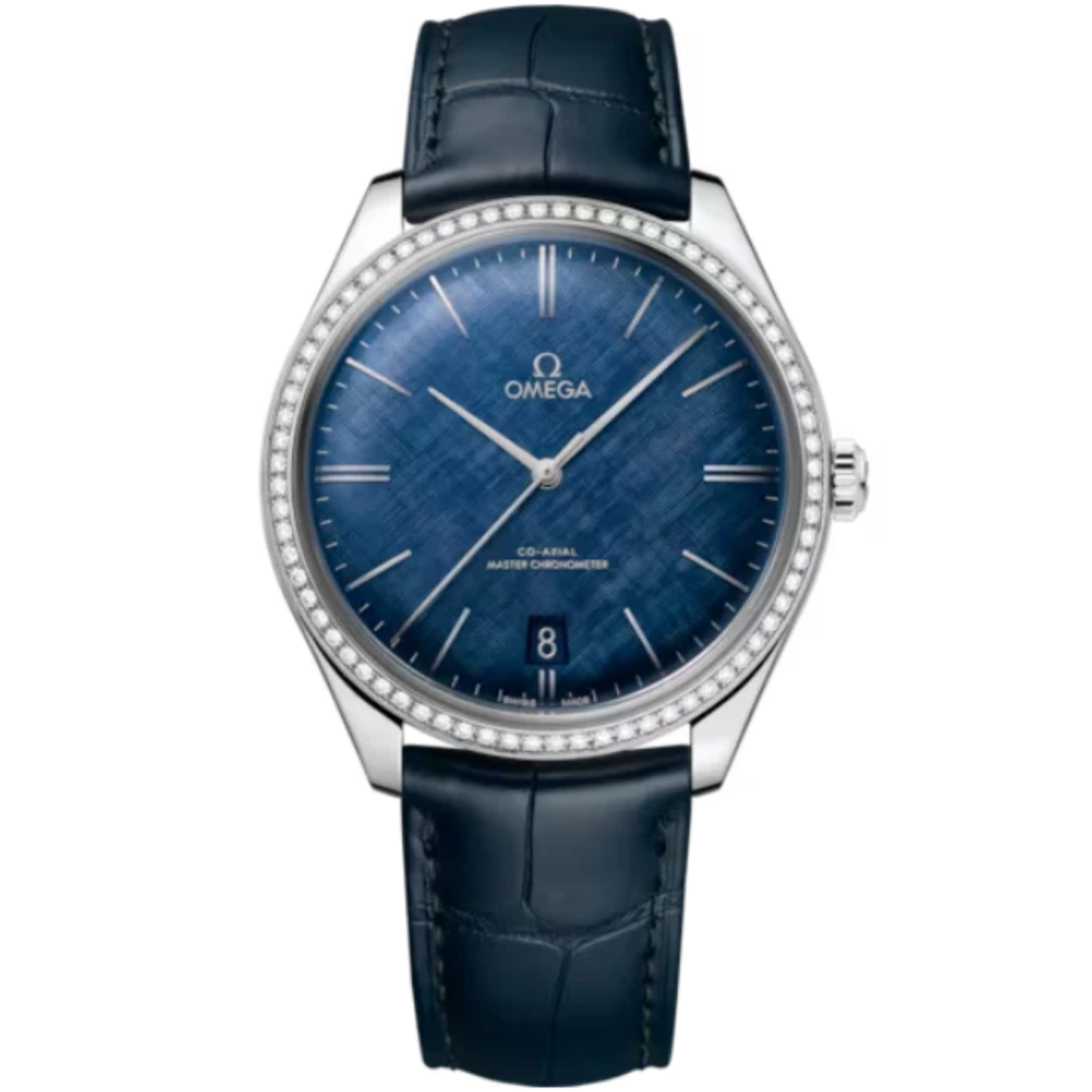 DE VILLE TRÉSOR 40 MM STAINLEES STEEL WITH BLUE DIAL