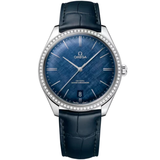 DE VILLE TRÉSOR 40 MM STAINLEES STEEL WITH BLUE DIAL