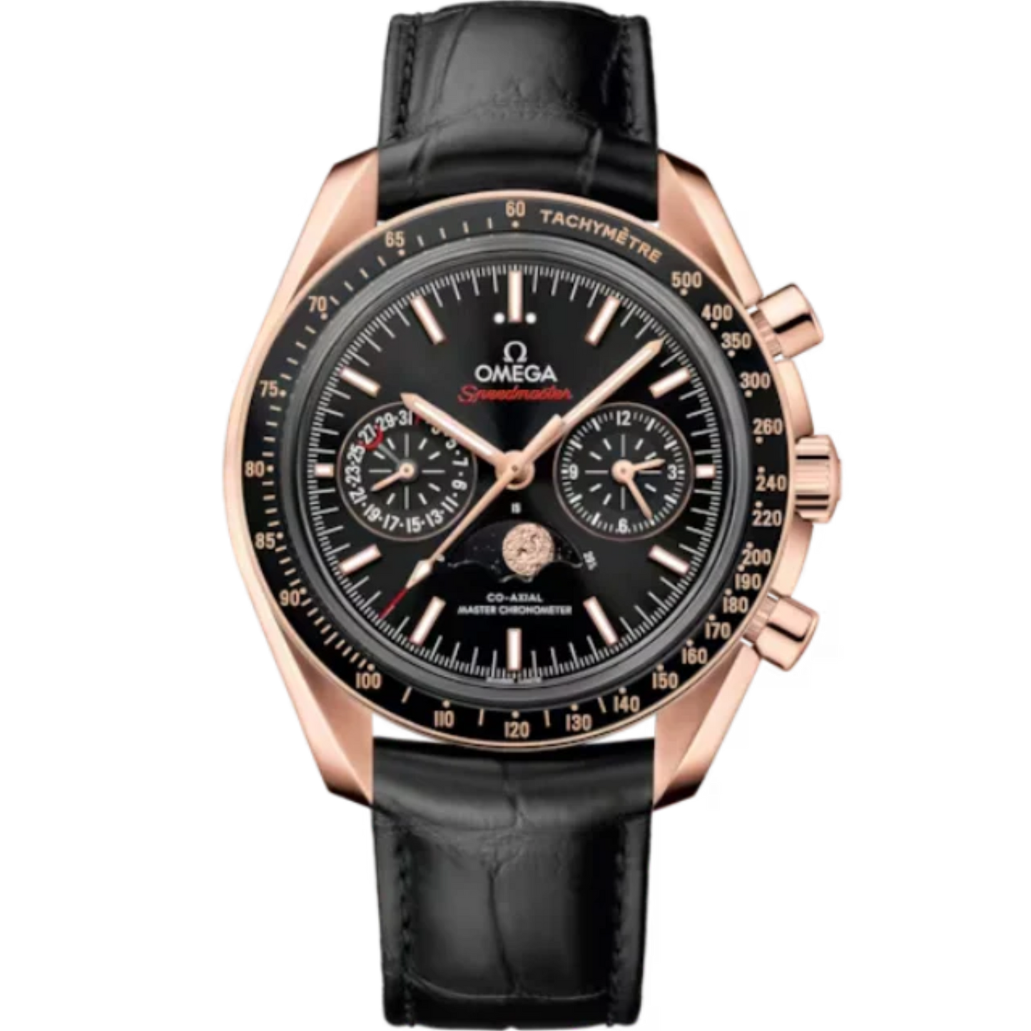 SPEEDMASTER MOONPHASE 44 MM SEDNA™ GOLD WITH BLACK DIAL