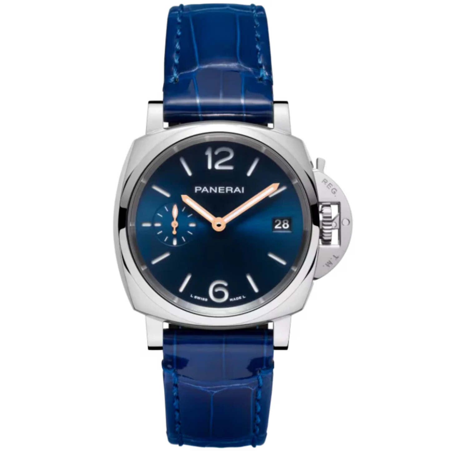 LUMINOR DUE PAM01273 38 MM STAINLESS STEEL WITH BLUE DIAL