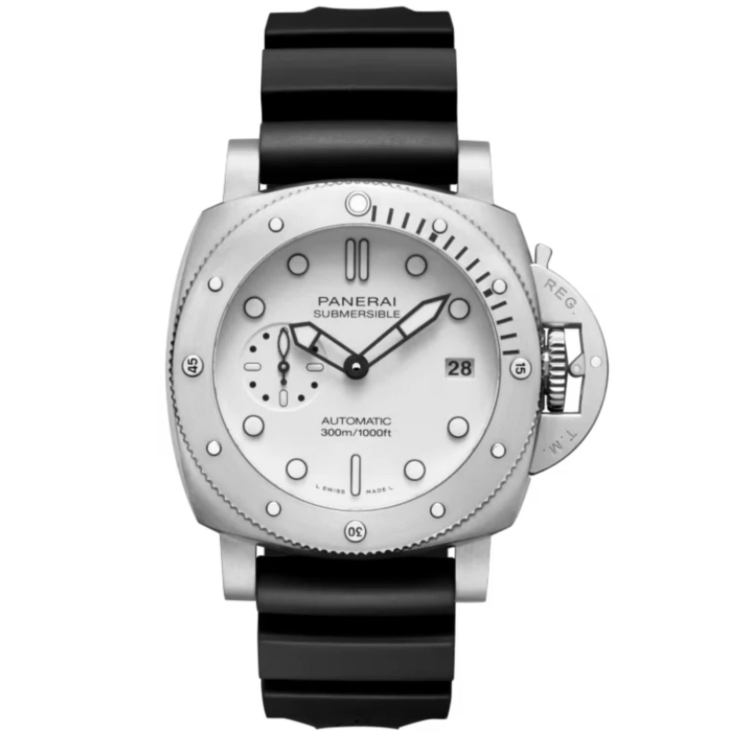 SUBMERSIBLE BIANCO PAM02223 42 MM STAINLESS STEEL WITH WHITE DIAL