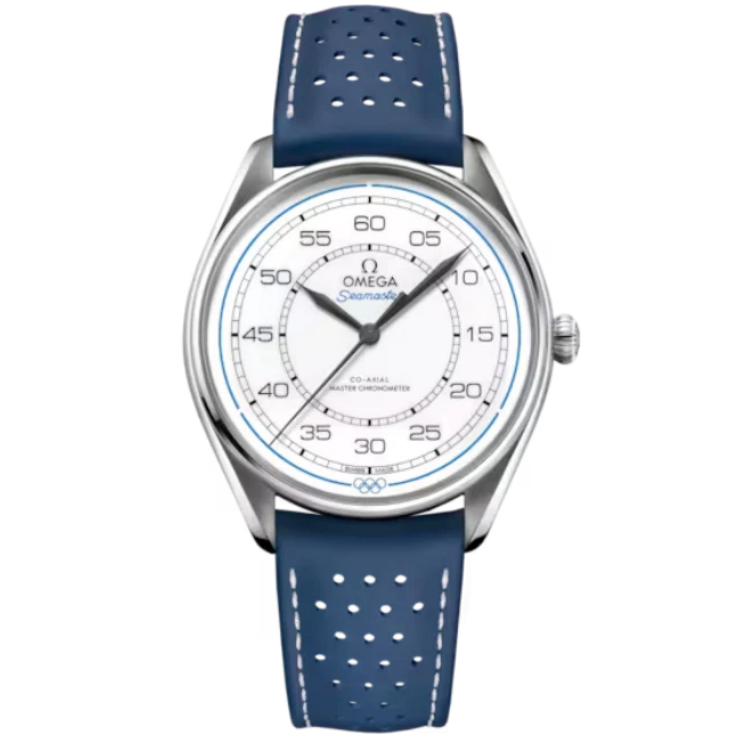 SEAMASTER OLYMPIC OFFICIAL TIMEKEEPER LIMITED EDITION SET 39 MM STAINLESS STEEL WITH WHITE DIAL