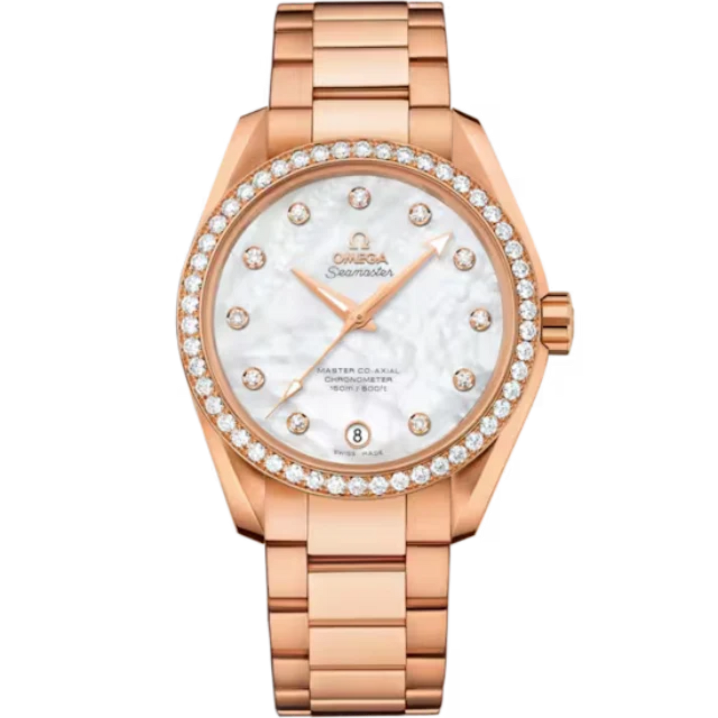 SEAMASTER AQUA TERRA 150M 38 MM RED GOLD WITH MOTHER OF PEARL DIAL