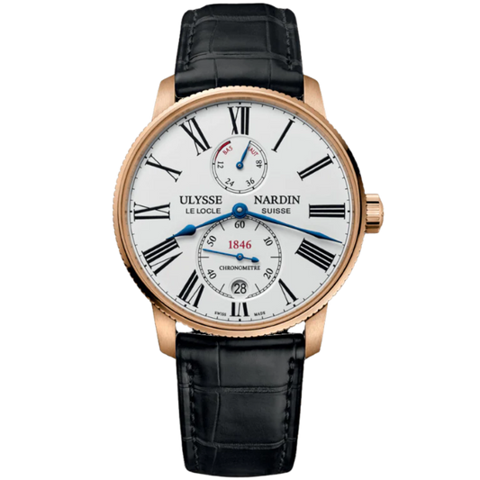 MARINE TORPILLEUR 42 MM ROSE GOLD WITH WHITE DIAL