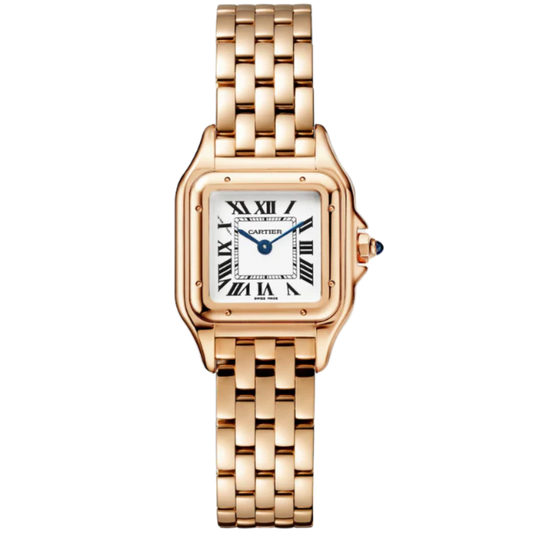 PANTHERE DE CARTIER 30 MM ROSE GOLD WITH SILVER DIAL