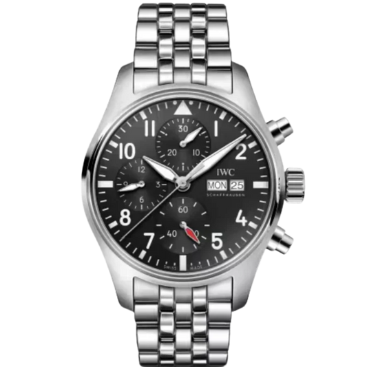 PILOT’S WATCH CHRONOGRAPH 41 MM STAINLESS STEEL WITH BLACK DIAL