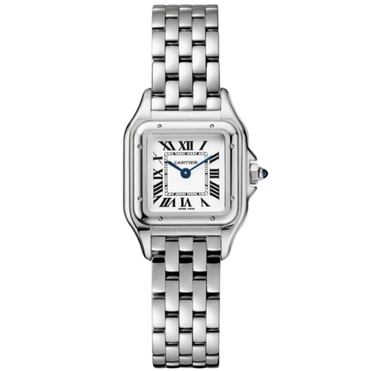 PANTHERE DE CARTIER 30 MM STAINLESS STEEL WITH WHITE DIAL