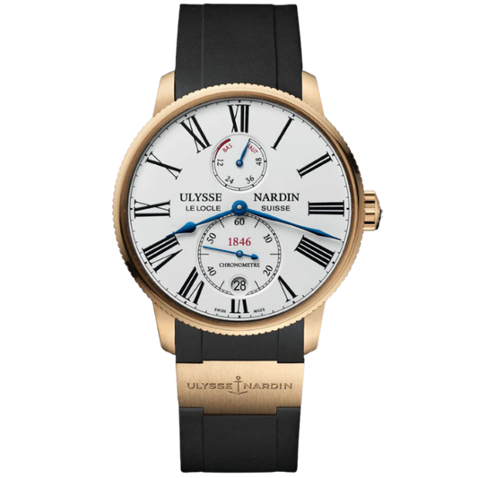 MARINE TORPILLEUR 42 MM ROSE GOLD WITH WHITE DIAL