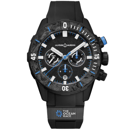 THE OCEAN RACE DIVER CHRONOGRAPH 44 MM BLACK DLC TITANIUM WITH BLACK DIAL