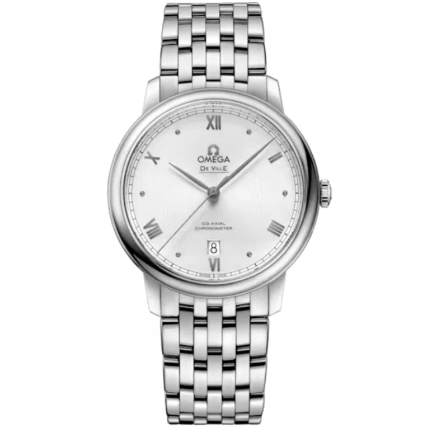 DE VILLE PRESTIGE 39 MM STAINLESS STEEL WITH SILVER DIAL