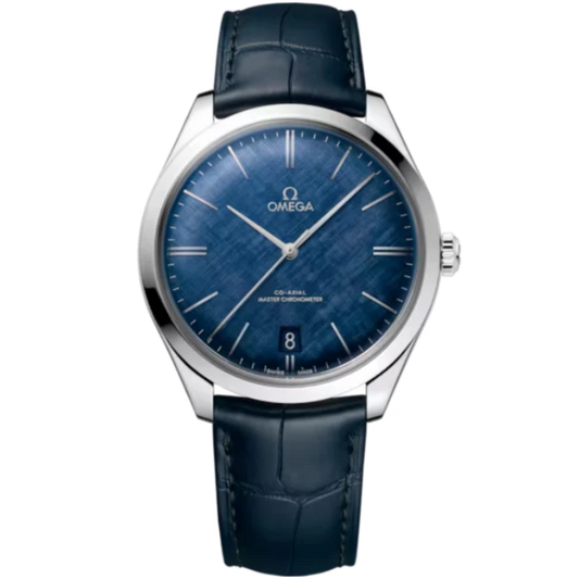 DE VILLE TRÉSOR 40 MM STAINLEES STEEL WITH BLUE DIAL