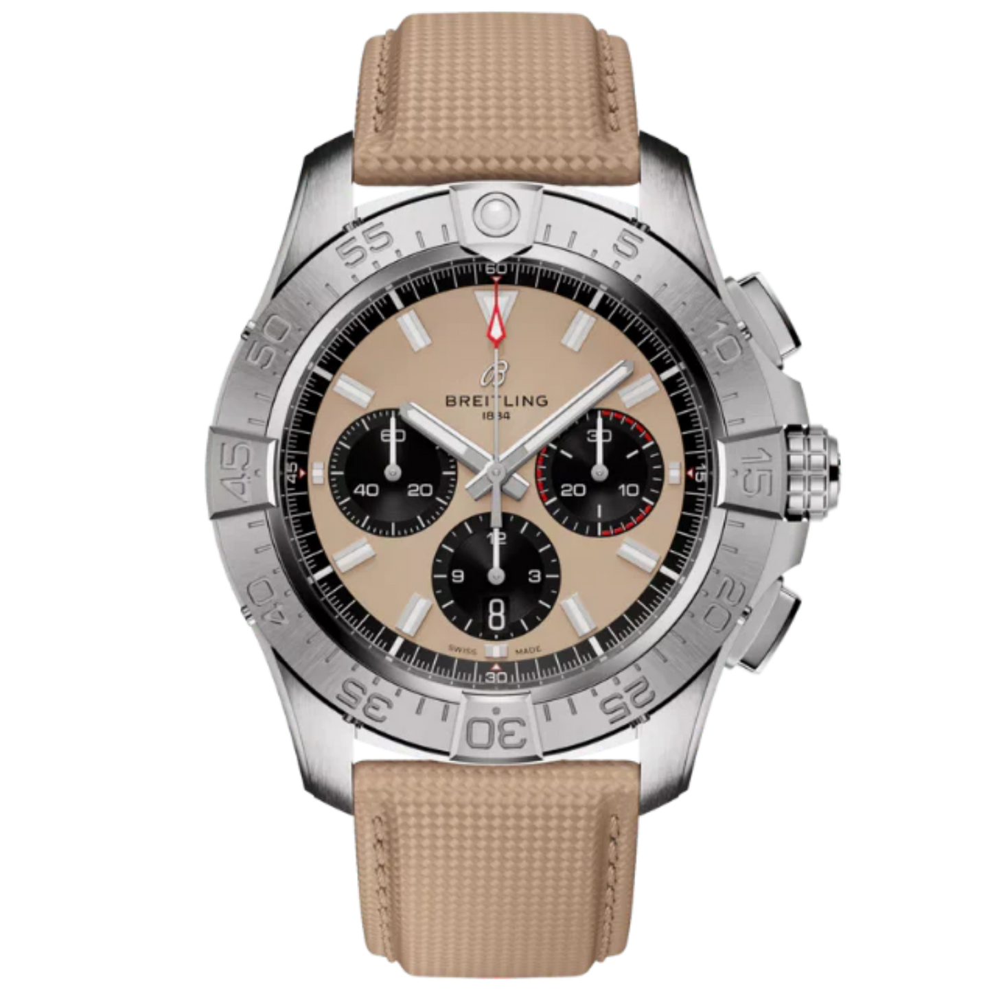 AVENGER B01 CHRONOGRAPH 44 MM STAINLESS STEEL WITH BROWN DIAL